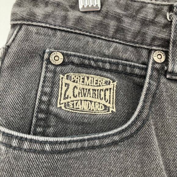 Vintage Z Cavaricci Womens Black Jeans Sz 31 High Rise Straight Leg Mom 90s Y2K - Picture 5 of 14